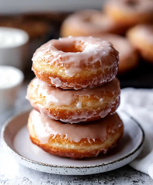 Sour Cream Glazed Donuts