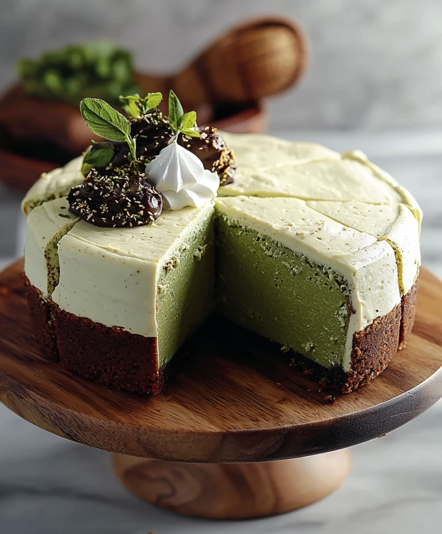 Matcha Basque Cheesecake Dessert