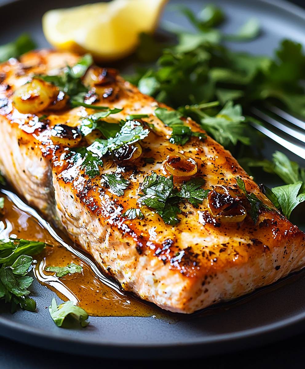 Honey Mustard Air Fryer Salmon