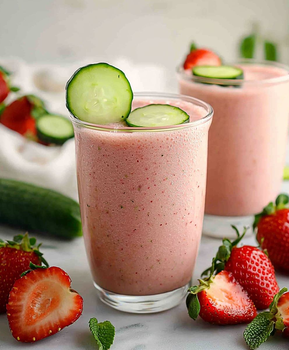 Cucumber Strawberry Smoothie