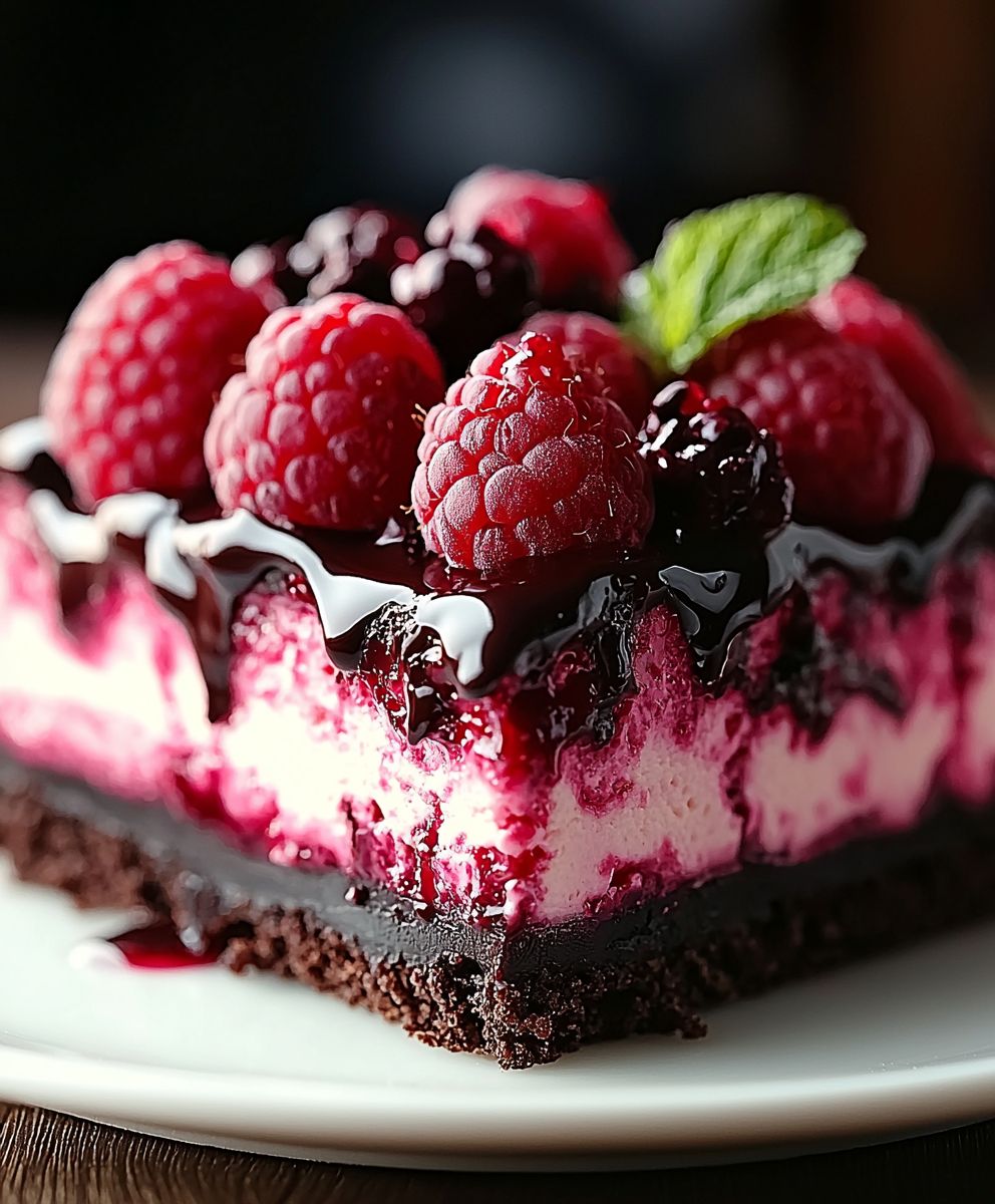 Chocolate Raspberry Cheesecake