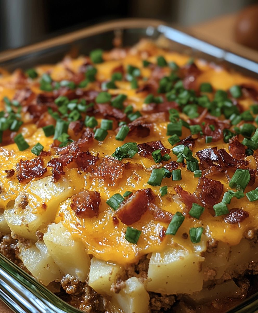Loaded Potato Meatloaf Casserole
