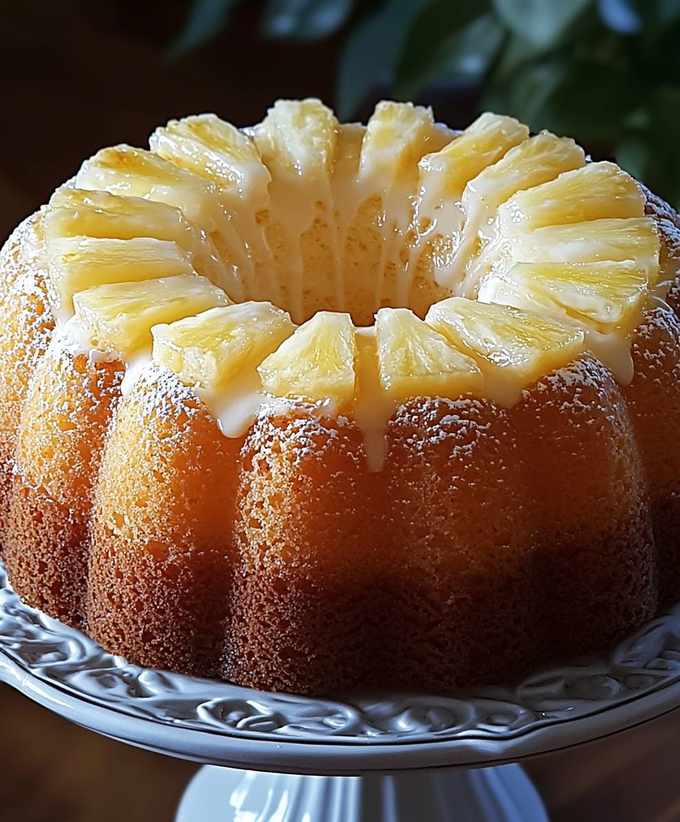 Pineapple cream cheese pound cake