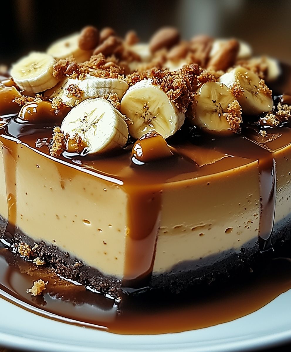 Banana Caramel Cheesecake