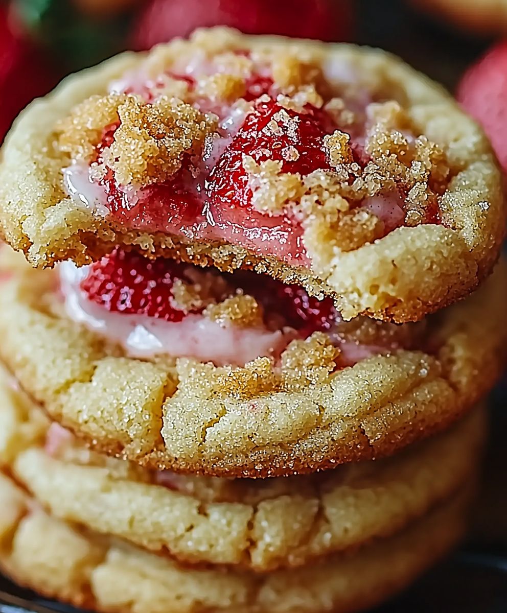 Strawberry Cream Cheese Cookies