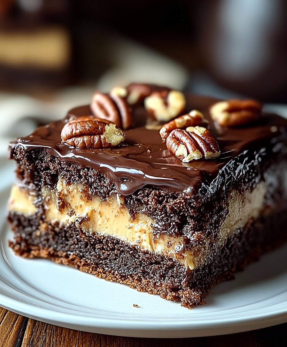 Chocolate Pecan Butter Cake