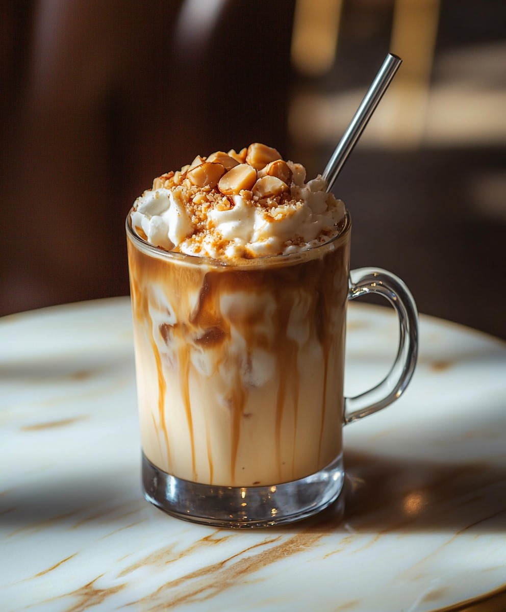 Keto macadamia nut iced coffee