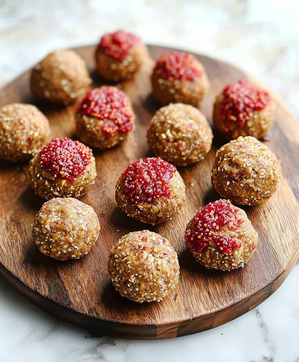 PB and J Energy Bites