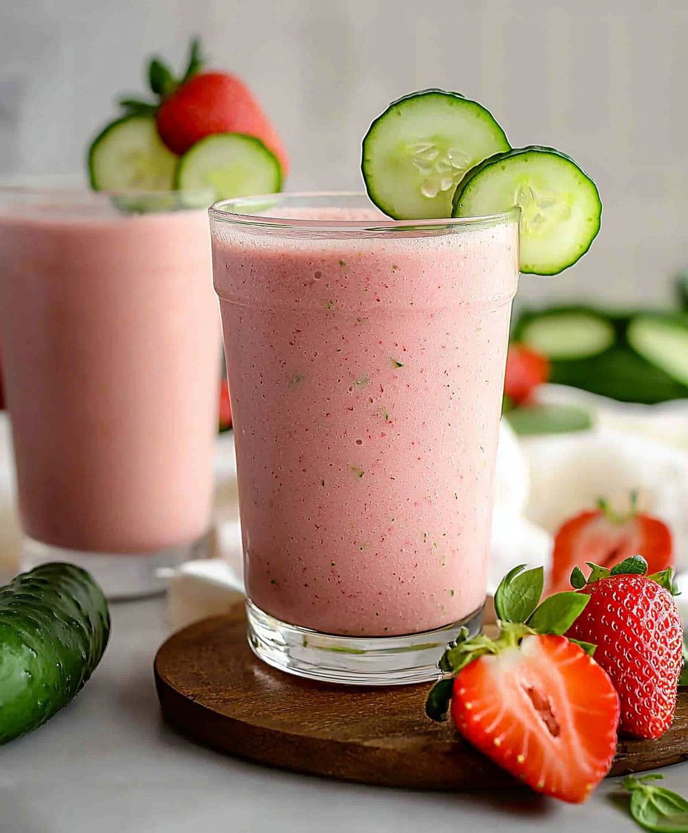 Cucumber Strawberry Smoothie