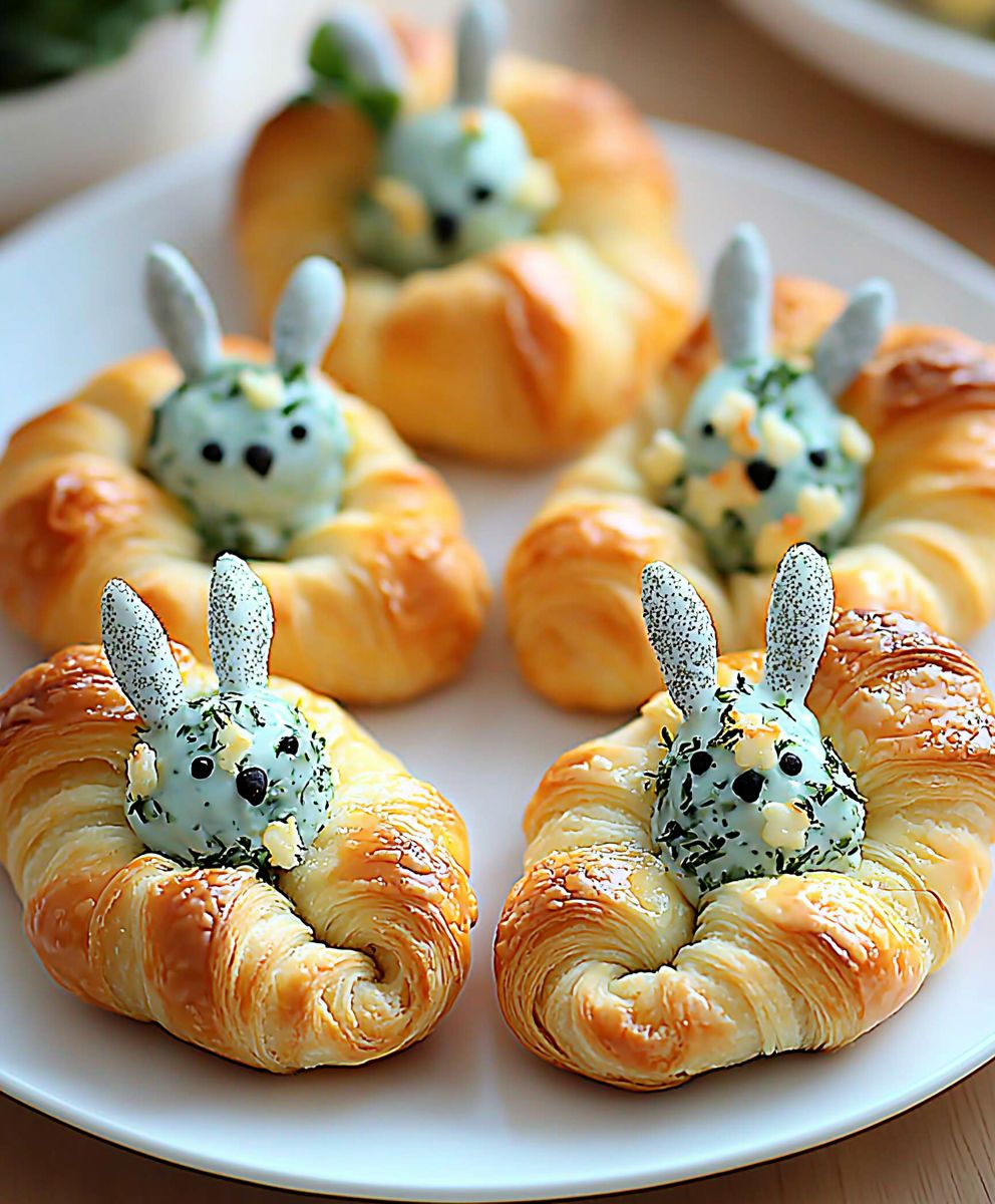 Easter Bunny Crescent Rolls