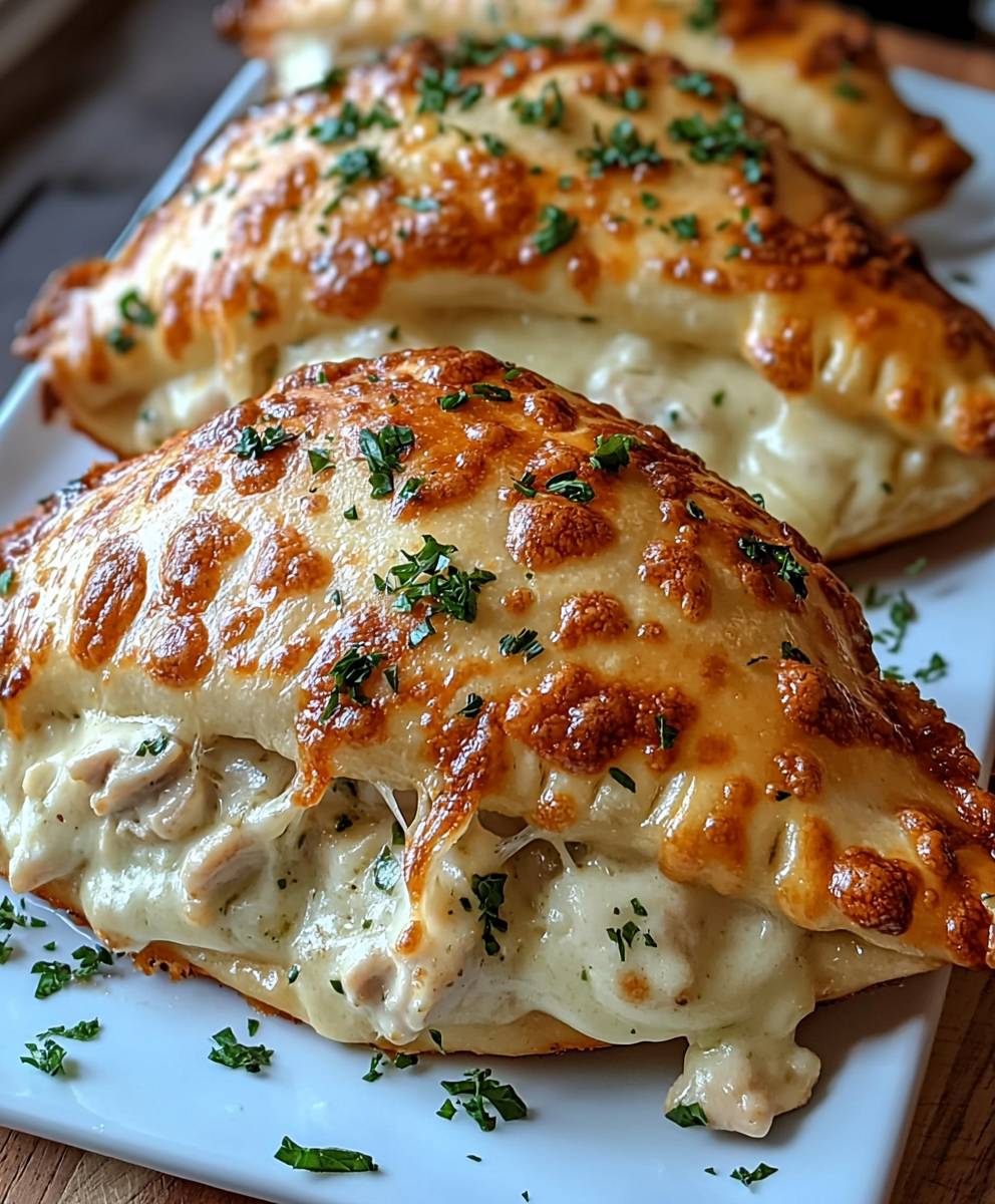 Crispy Cheesy Chicken Calzones