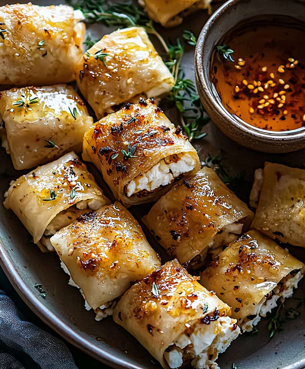 Feta Rolls Chili Honey