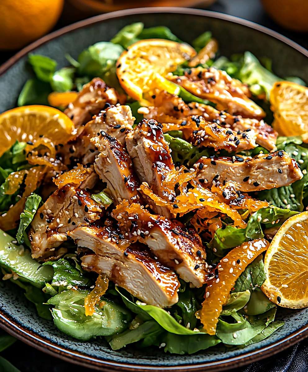 Sesame ginger orange chicken