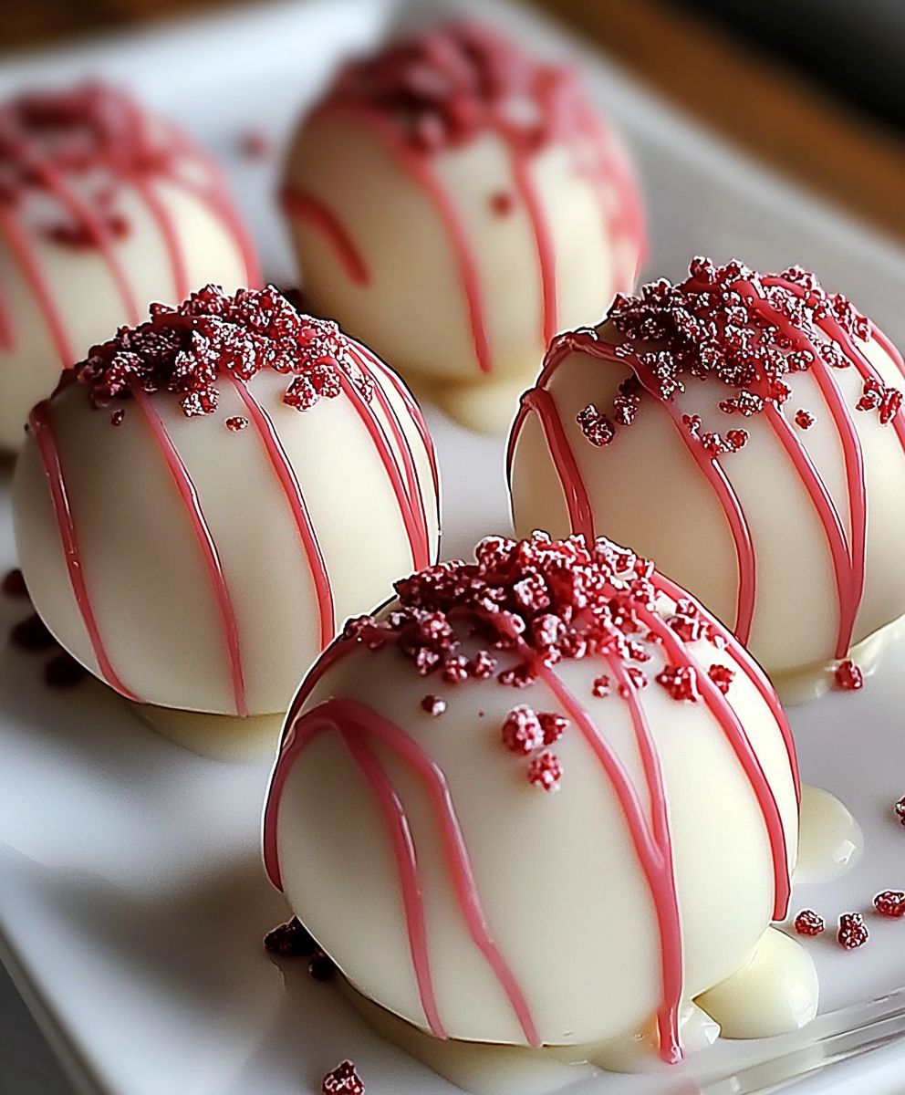 Strawberry Cheesecake Truffles