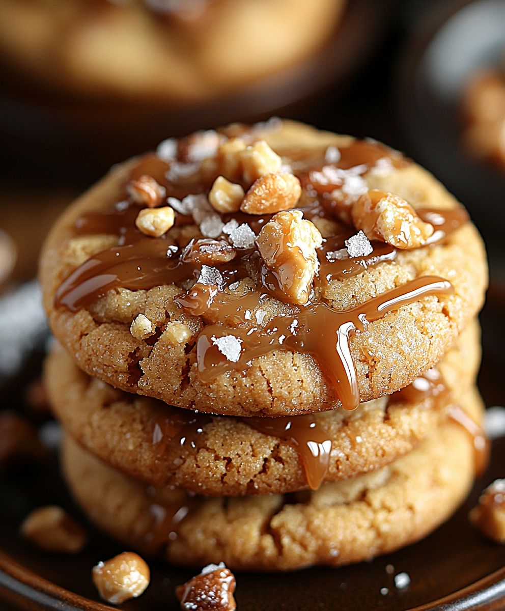 Salted Caramel Crunch Cookies