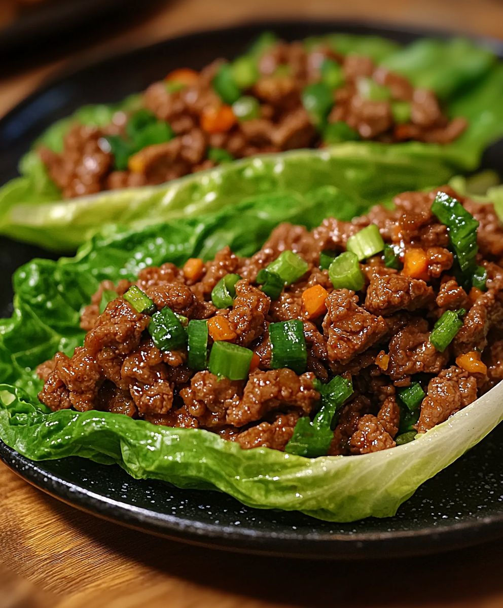 Beef lettuce wraps