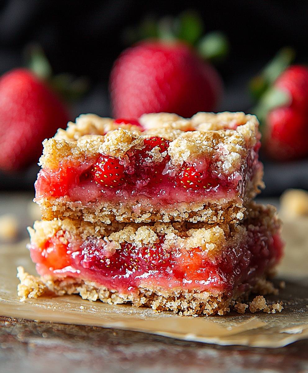 Strawberry Rhubarb Bars