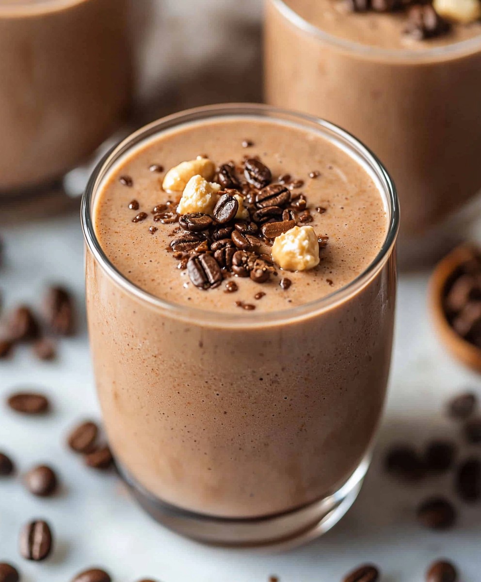 Peanut butter coffee smoothie