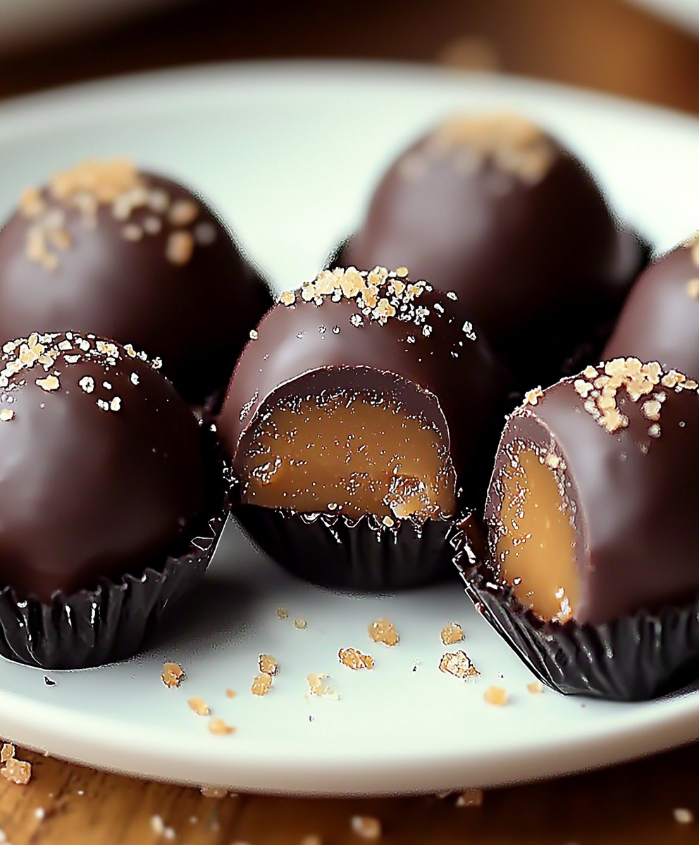 Salted Caramel Fudge Truffles