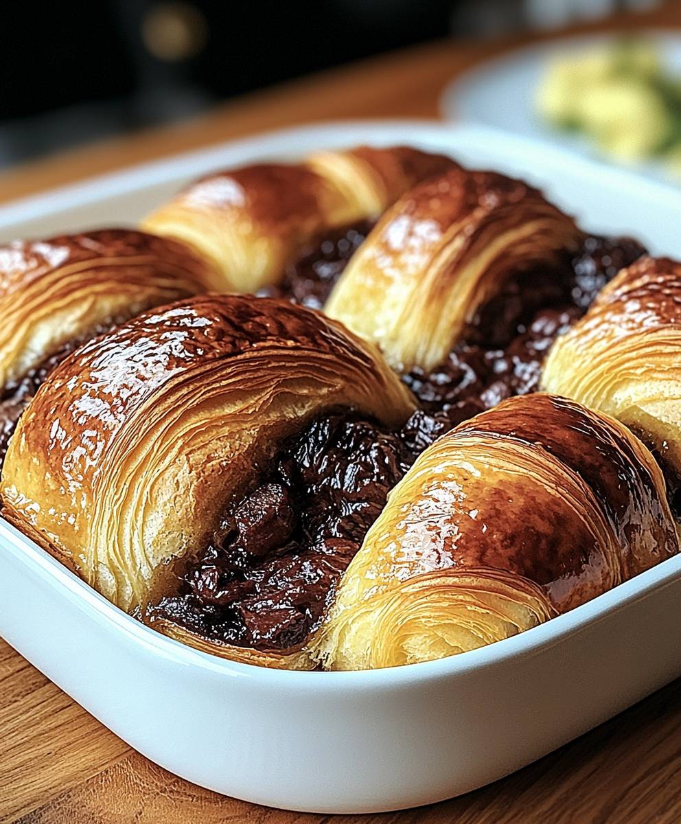 Chocolate Croissant Breakfast