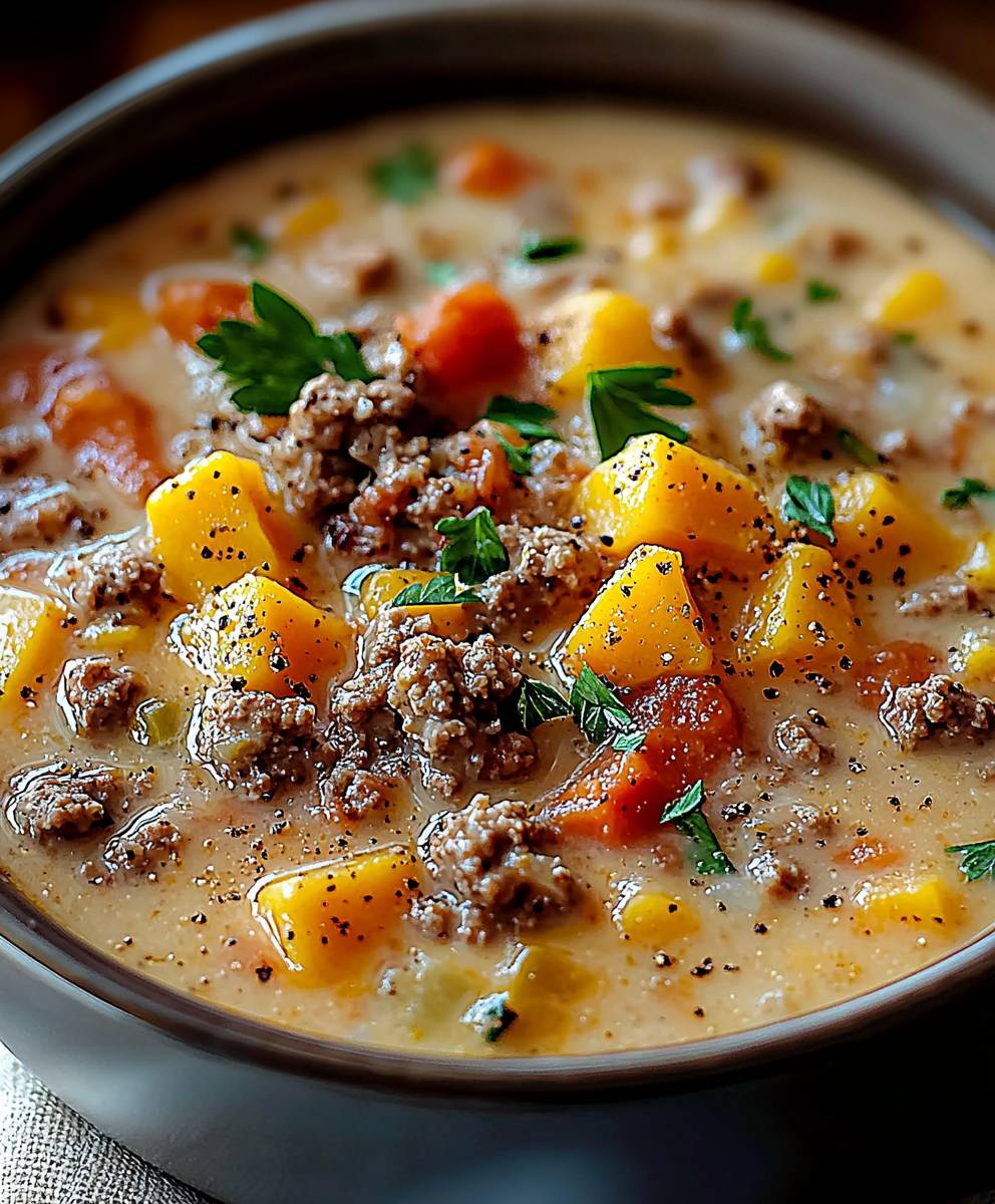 Cheeseburger Soup