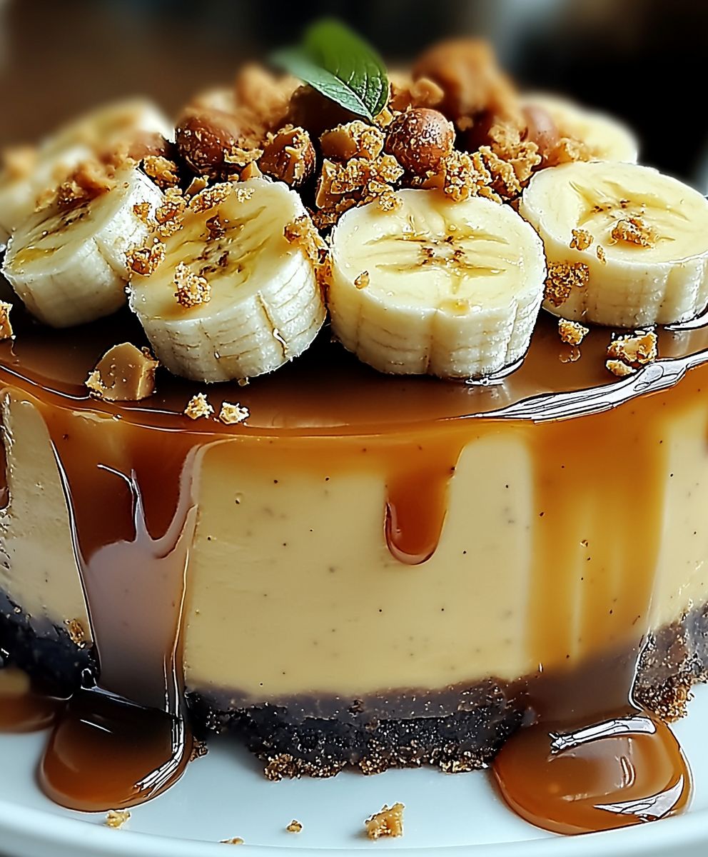 Banana Caramel Cheesecake