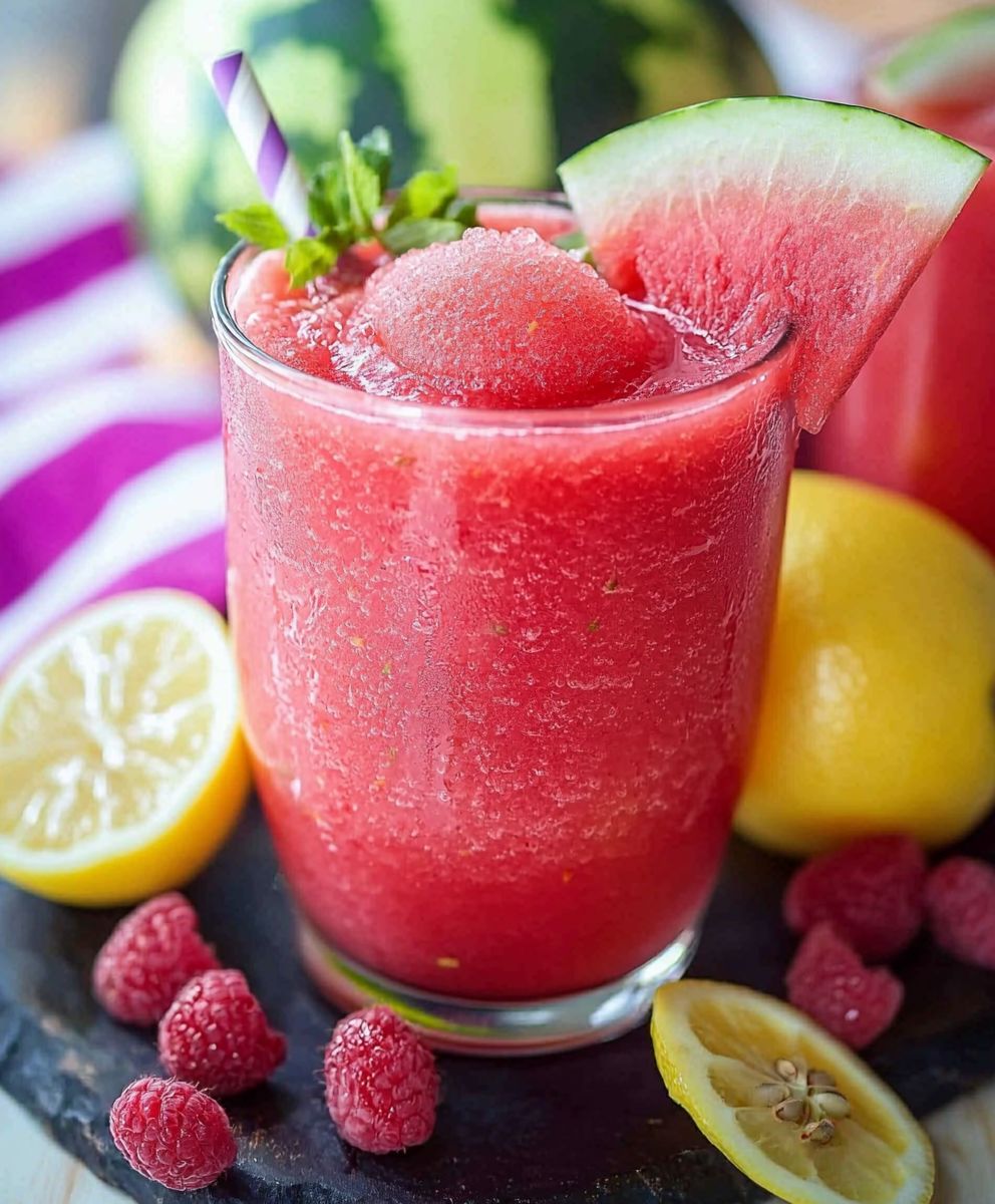 Watermelon Lemonade Slushy