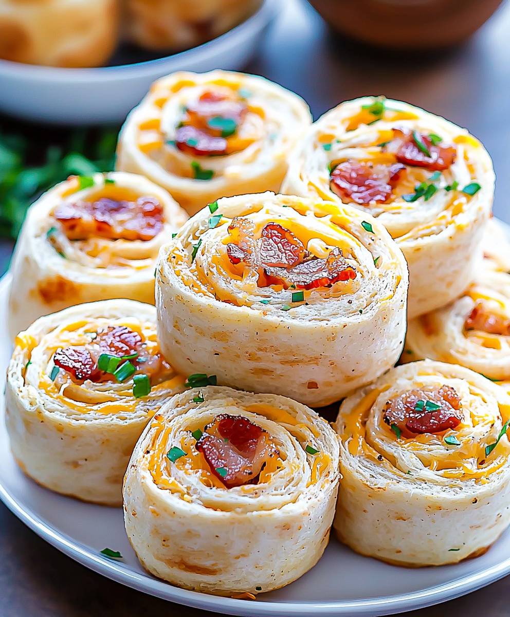 Bacon Cheddar Ranch Pinwheels