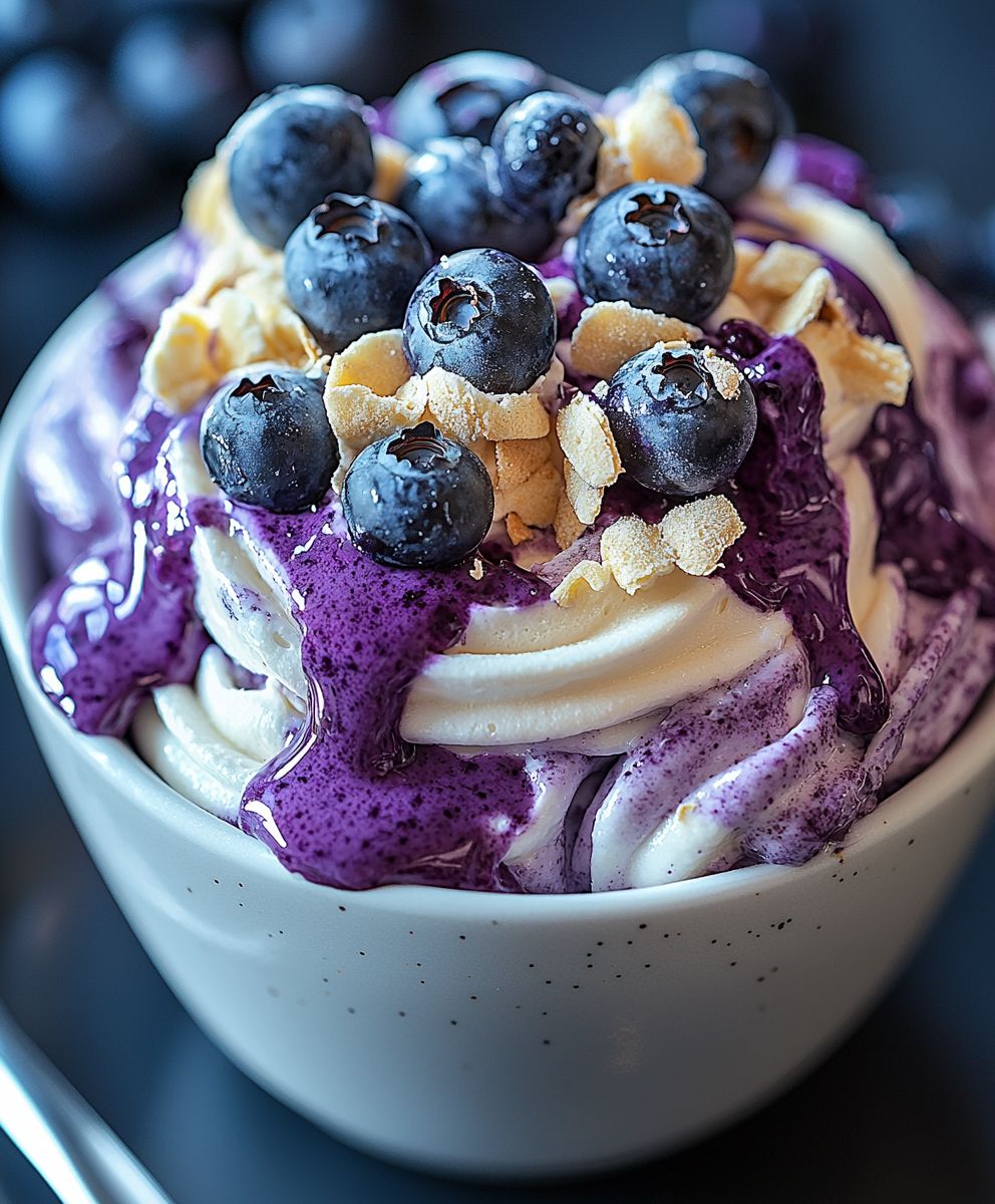 Blueberry Vanilla Cheesecake Fluff