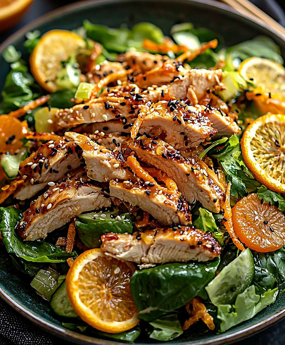 Sesame ginger orange chicken