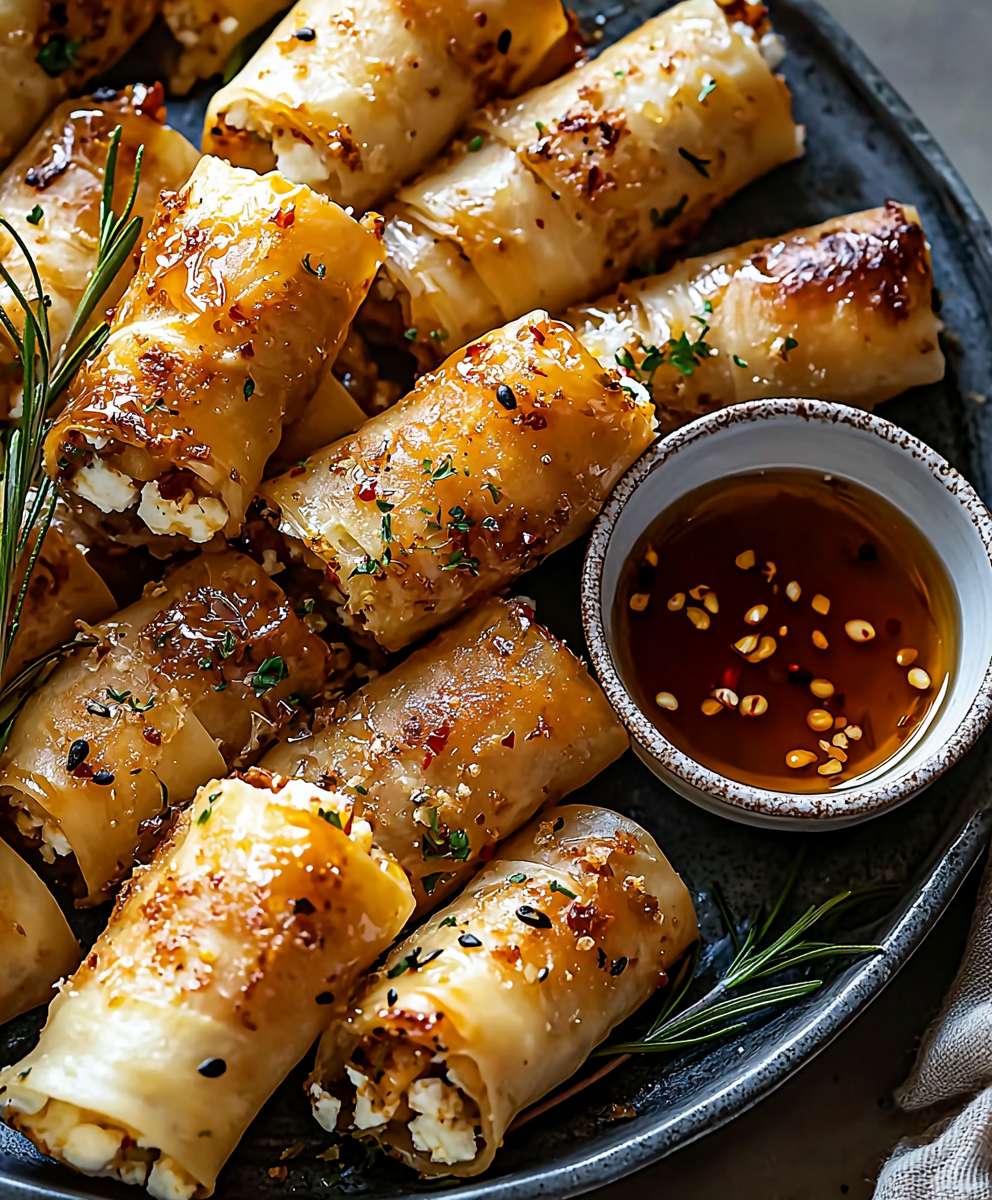 Feta Rolls Chili Honey