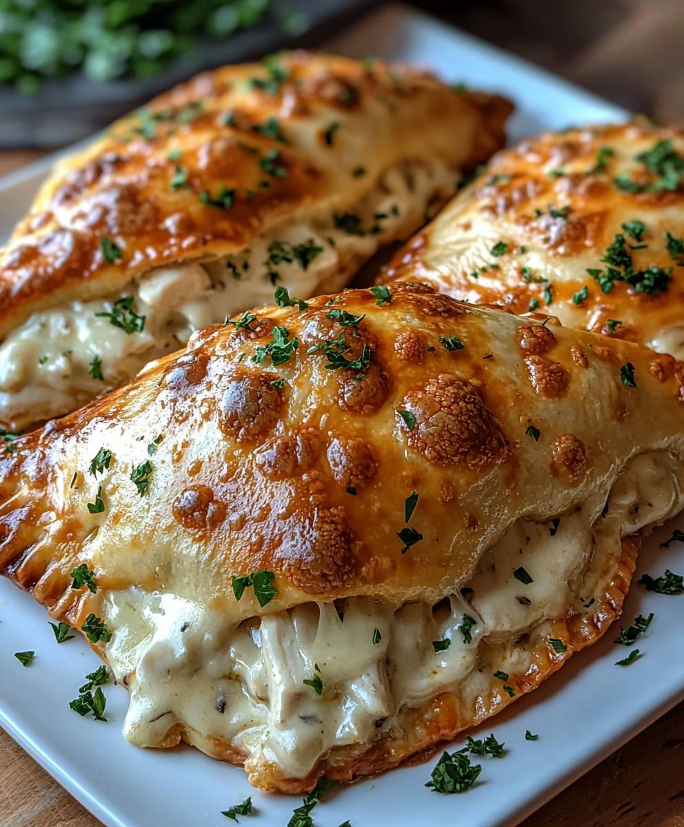 Crispy Cheesy Chicken Calzones