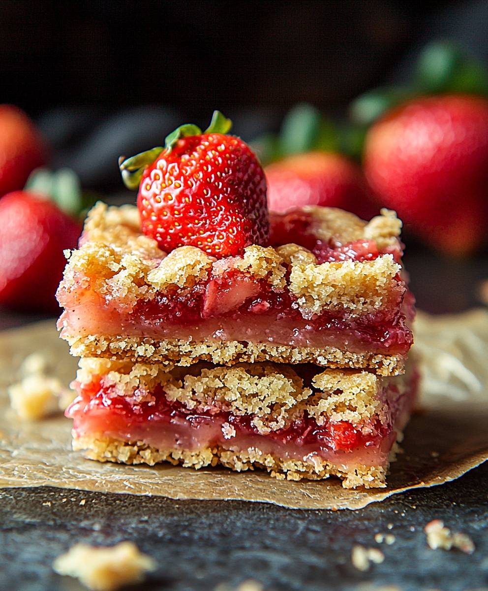 Strawberry Rhubarb Bars