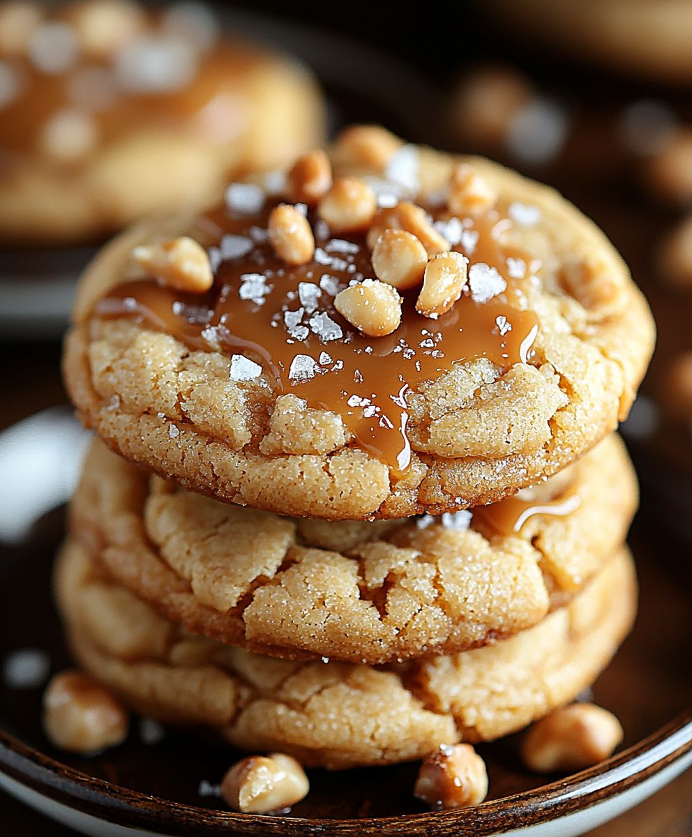 Salted Caramel Crunch Cookies