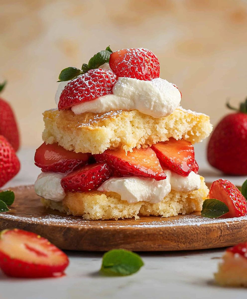 Strawberry Peach Shortcake