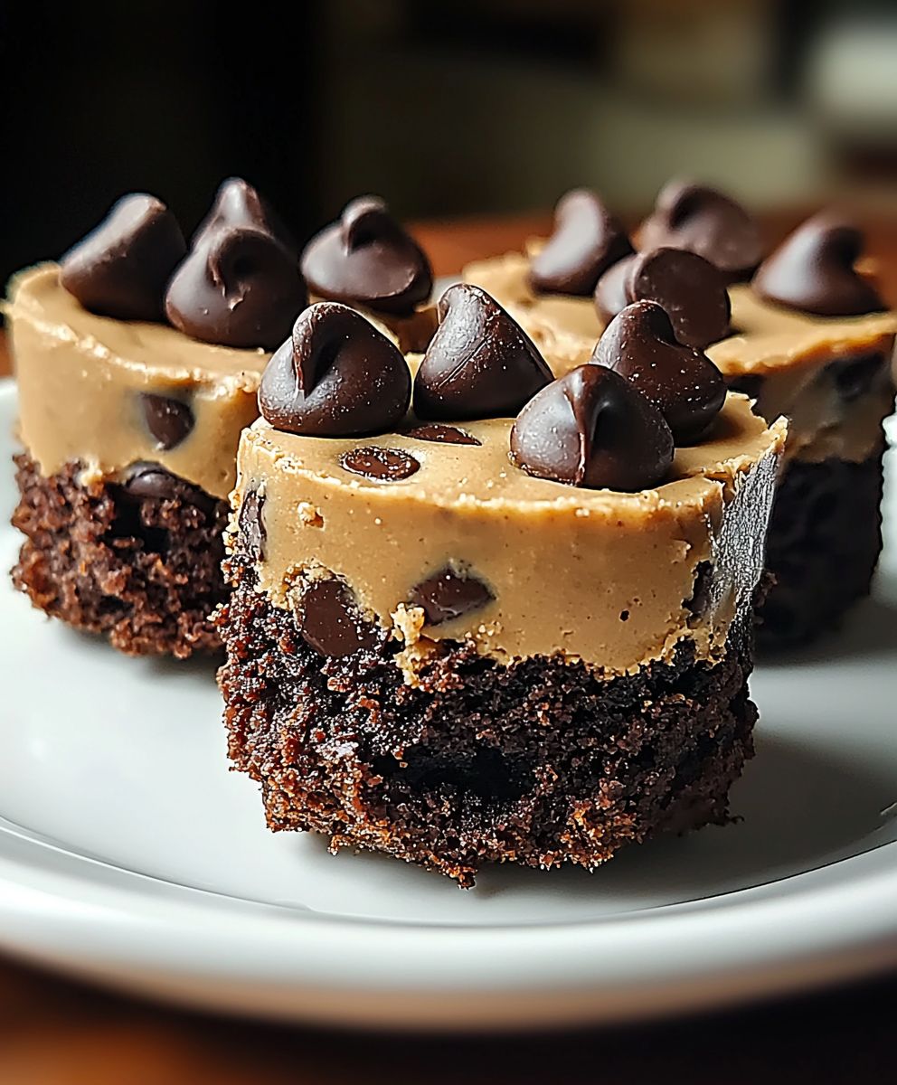 Cookie Dough Brownie Bites
