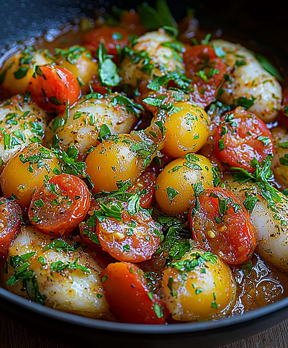 Tomato lemon butter sauce