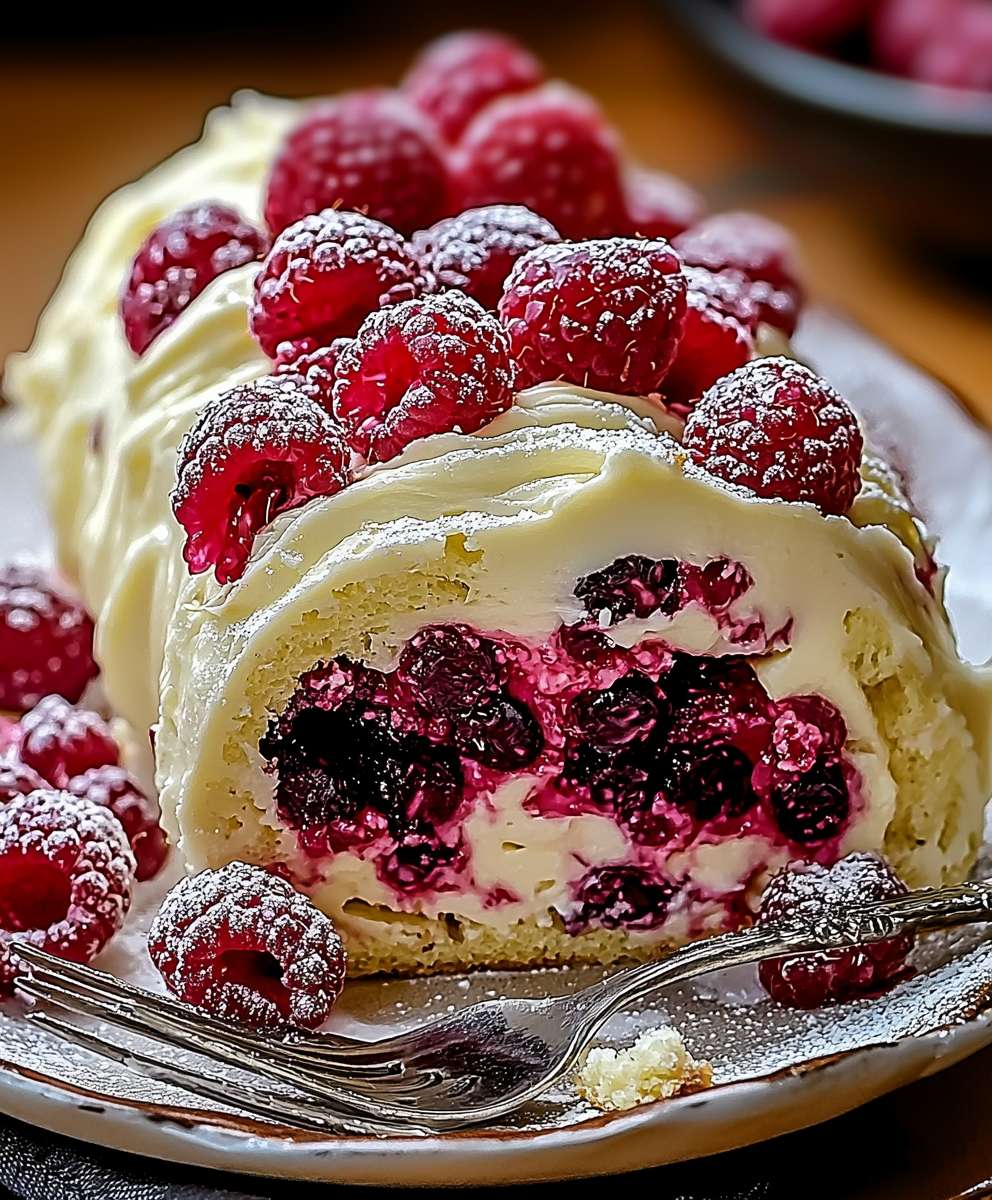 Raspberry white chocolate cake