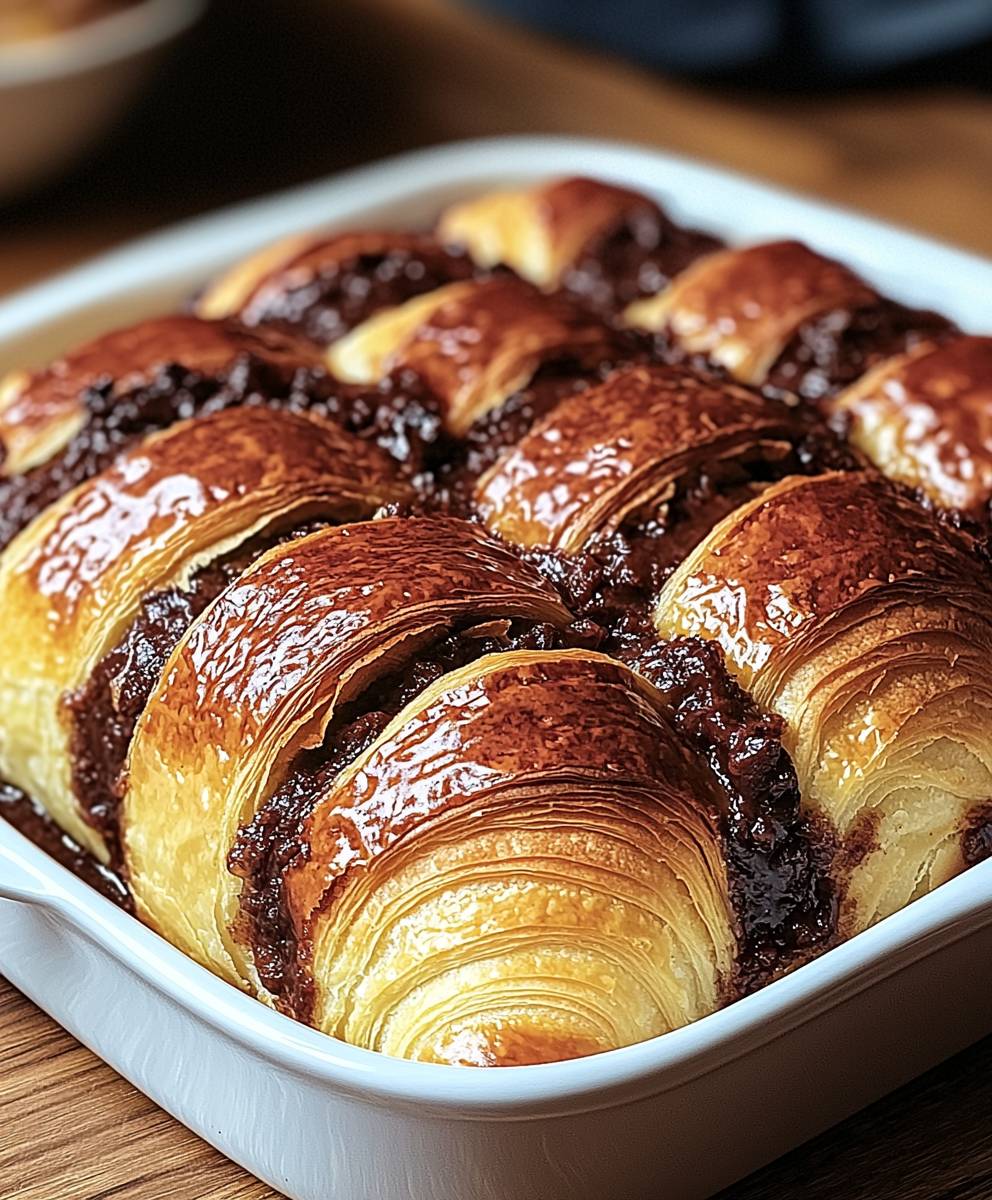 Chocolate Croissant Breakfast