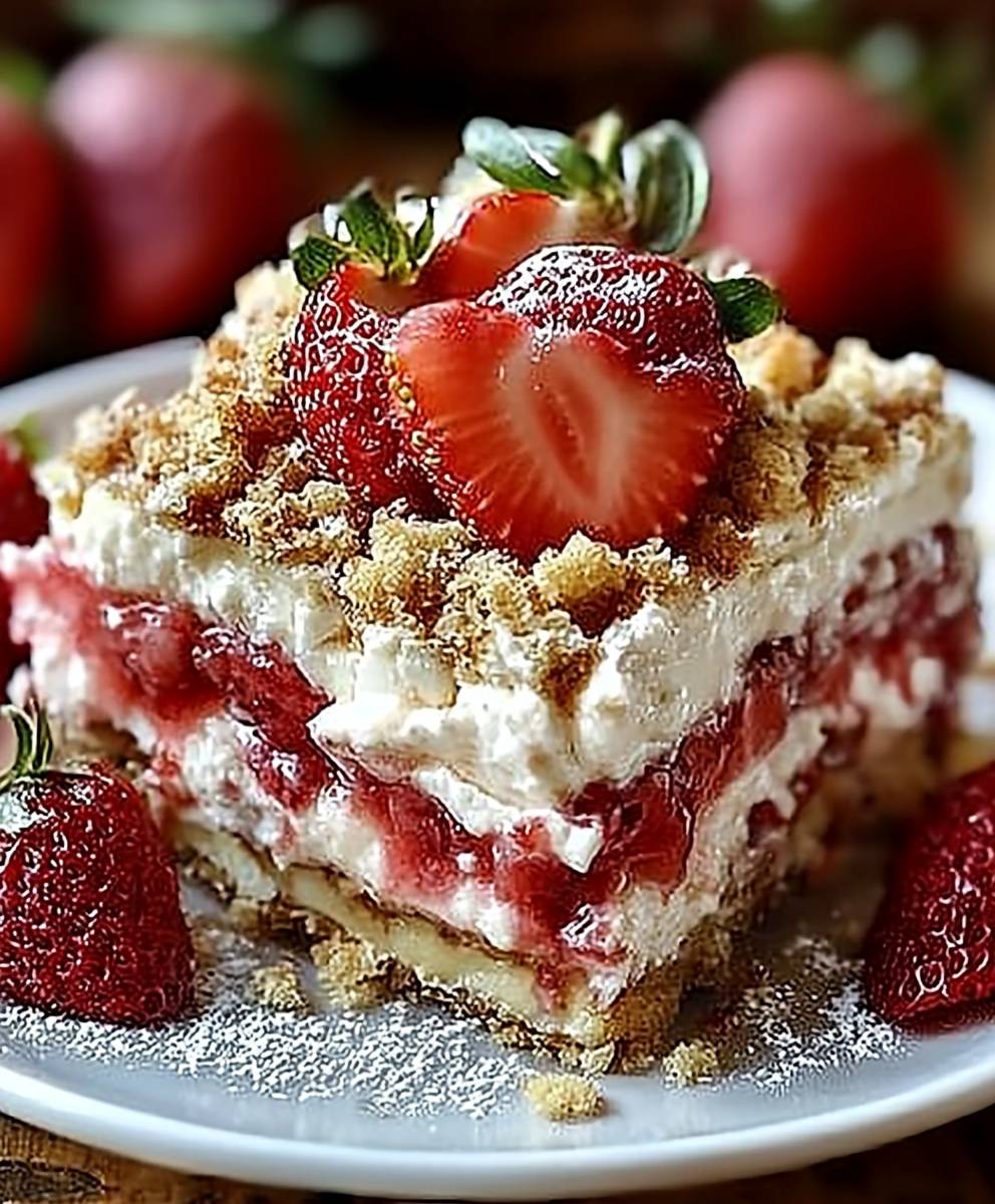 Strawberry Cheesecake Lasagna