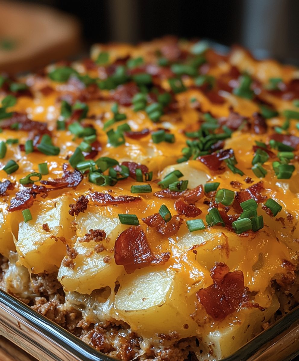 Loaded Potato Meatloaf Casserole