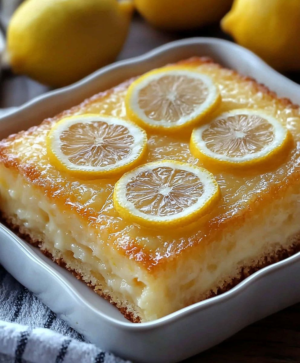 Lemon cake dessert