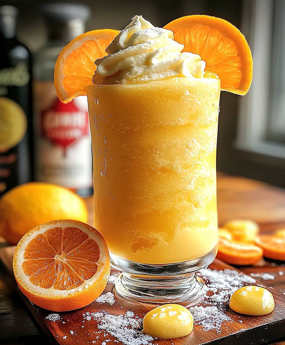 Creamsicle Slushy Drink