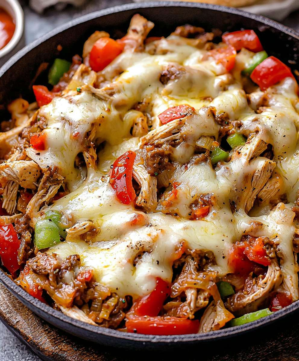 Chicken Cheesesteak Skillet