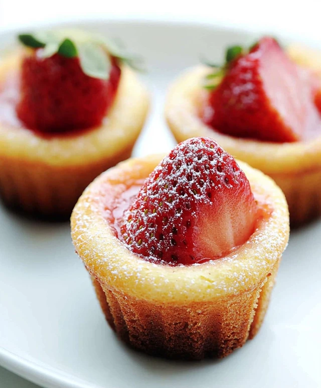 Mini Strawberry Friands