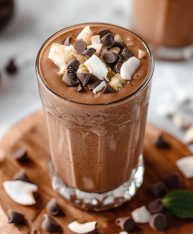 Coconut Chocolate Zucchini Smoothie