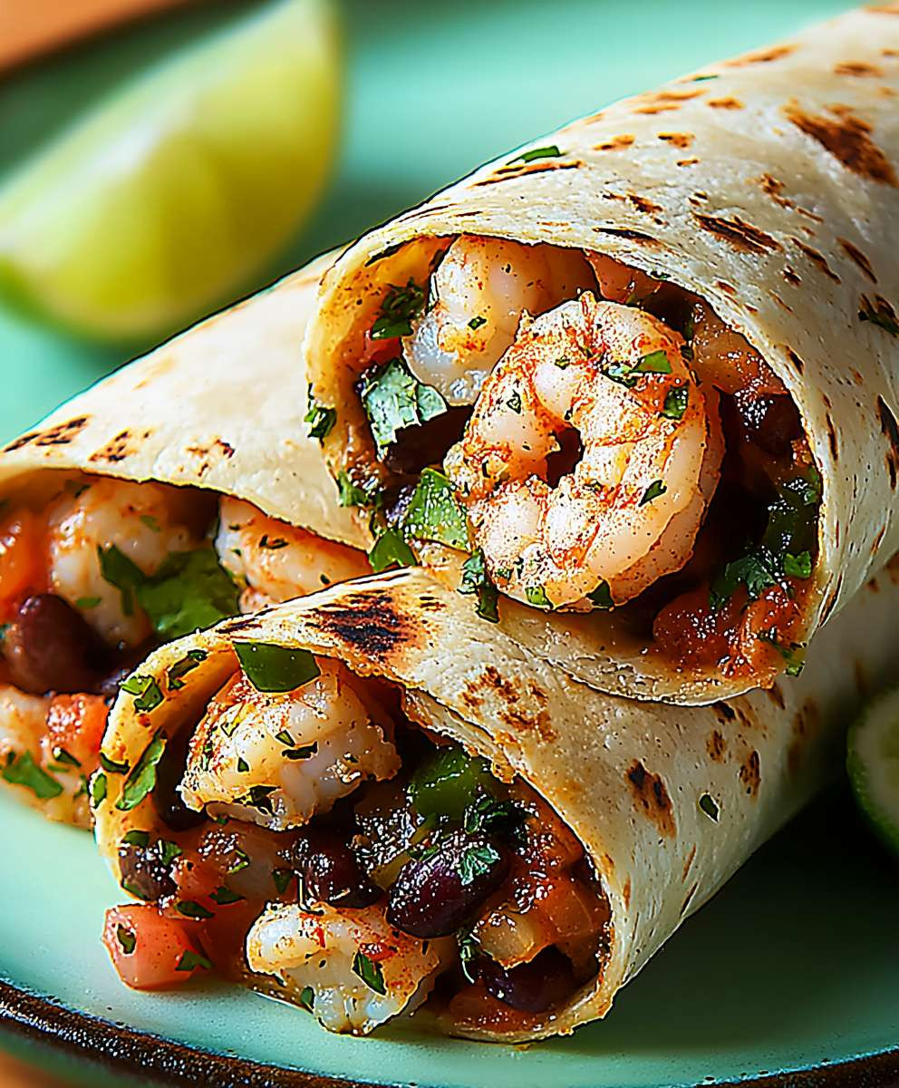 Old Bay Shrimp Burrito