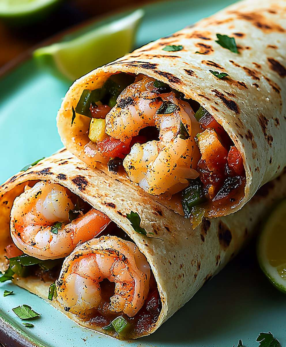 Old Bay Shrimp Burrito