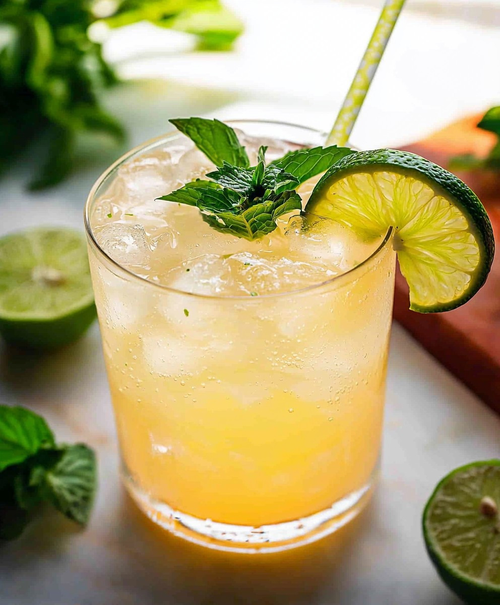 Guava Limeade Summer Mocktail