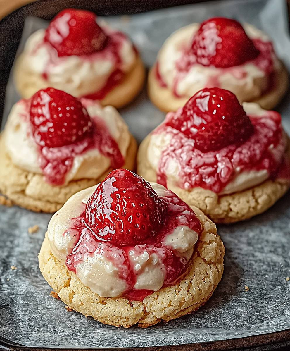 Strawberry Cheesecake Cookies